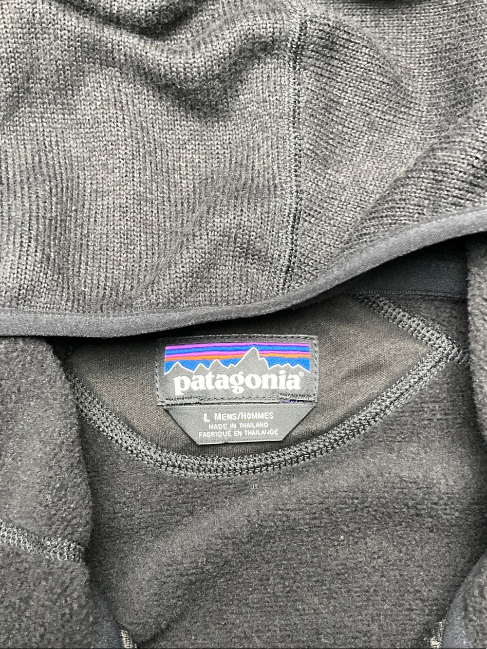 Patagonia Black M's Performance Better Sweater Hoody Size Large *Embroidery - Picture 5 of 16